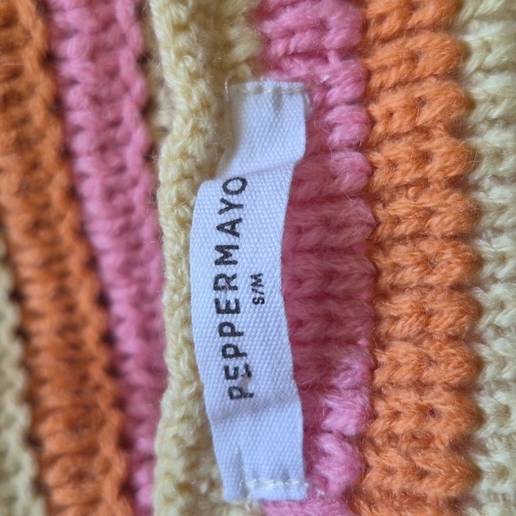 Dolls Kill Peppermayo Good Life Crochet Halter Dress, Size S/M - Picture 10 of 12